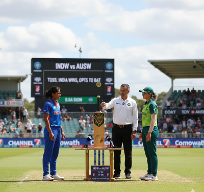 1st ODI: India Win Toss, Elect to Bat Against Australia at Allan Border Field