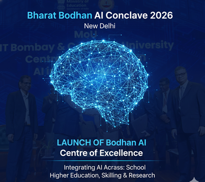 Bharat Bodhan AI Conclave 2026 Begins at Bharat Mandapam, Paving the Way for Nationwide EduAI Collaboration