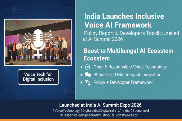 India Launches Inclusive Voice Technology Policy Report and Developer Toolkit at AI Summit 2026