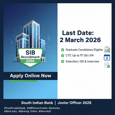 South Indian Bank Invites Online Applications for Junior Officer Recruitment 2026